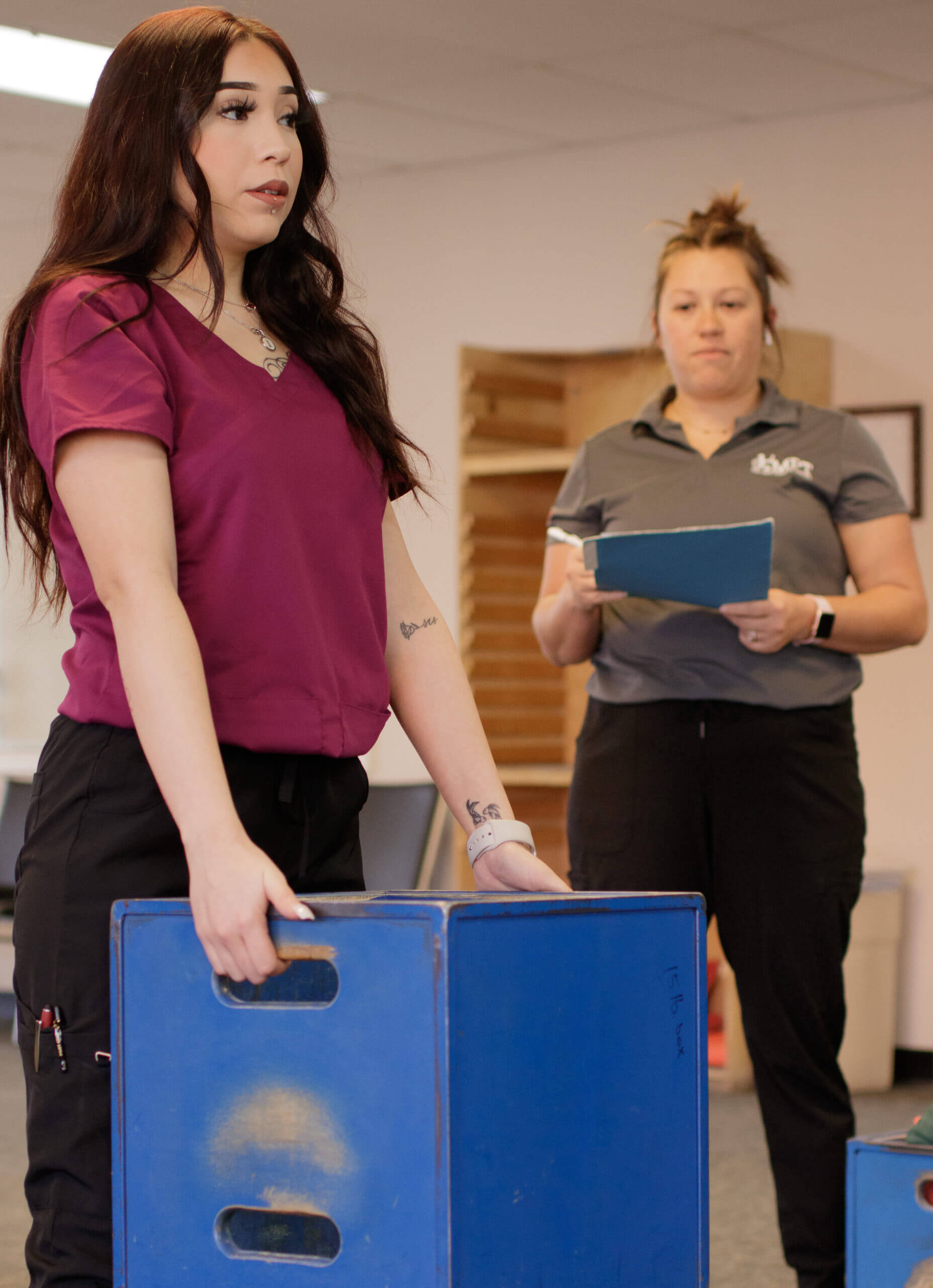 physical therapist completing a pre-employment test in midland tx