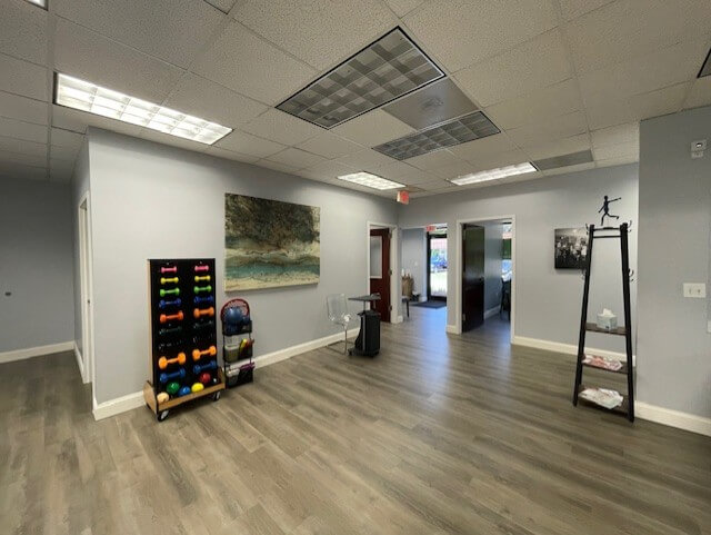 physical therapy treatment area in mint hill, nc